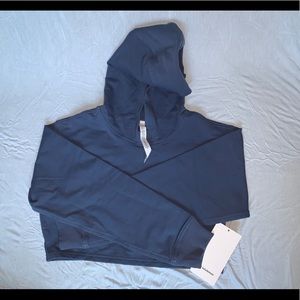 LA All Yours Cropped Hoodie - INK BLUE💙